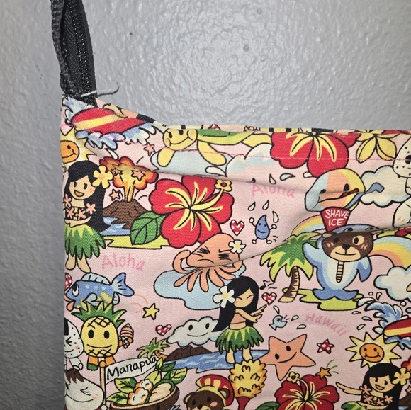 Hawaii Print Handmade Crossbody Zipper Bag - Picture 9 of 16